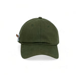 Chokore  Chokore Curved Brim Leather Label Baseball Cap (Army Green)