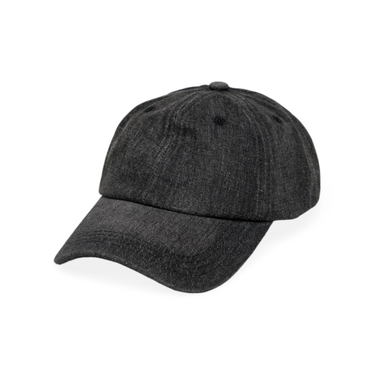 Chokore Soft Crown Denim Baseball Cap (Black)