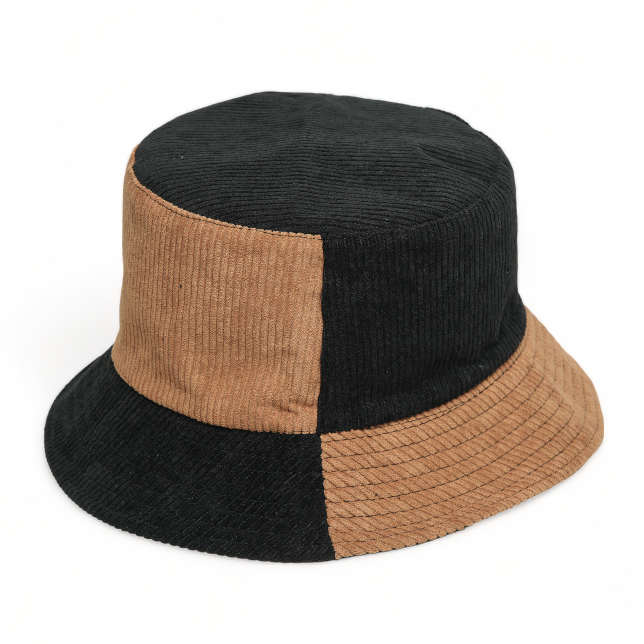 Chokore Double Tone Reversible Corduroy Bucket Hat (Camel)