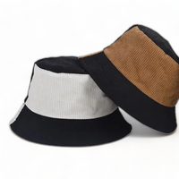 Chokore Chokore Double Tone Reversible Corduroy Bucket Hat (Camel)