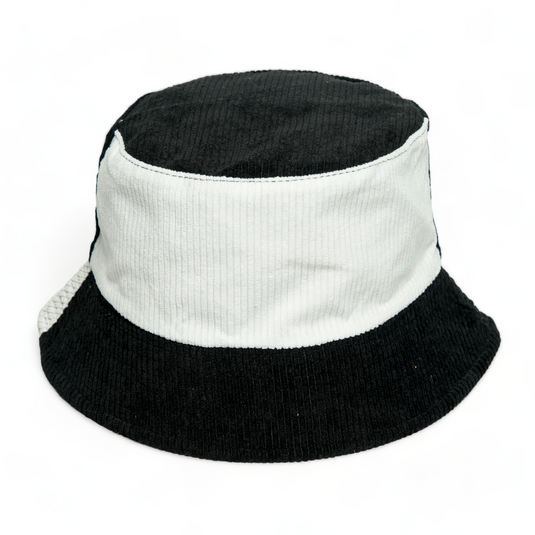 Chokore Double Tone Reversible Corduroy Bucket Hat (White)