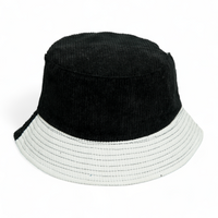 Chokore Chokore Double Tone Reversible Corduroy Bucket Hat (White)