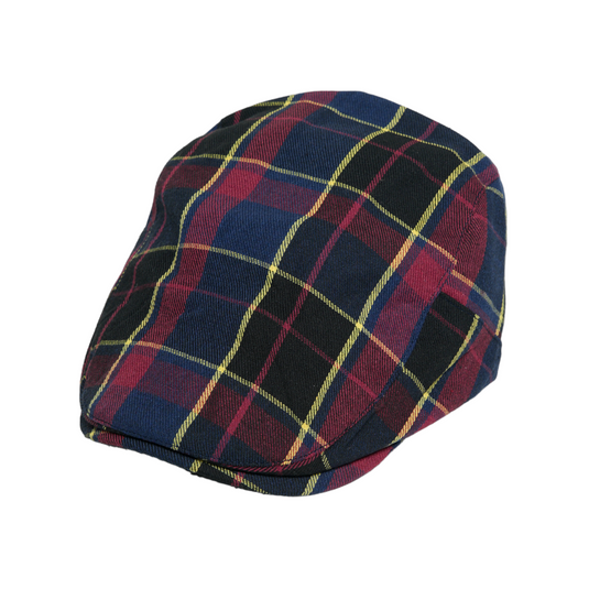 Chokore Classic Checked Ivy Cap (Navy Blue)