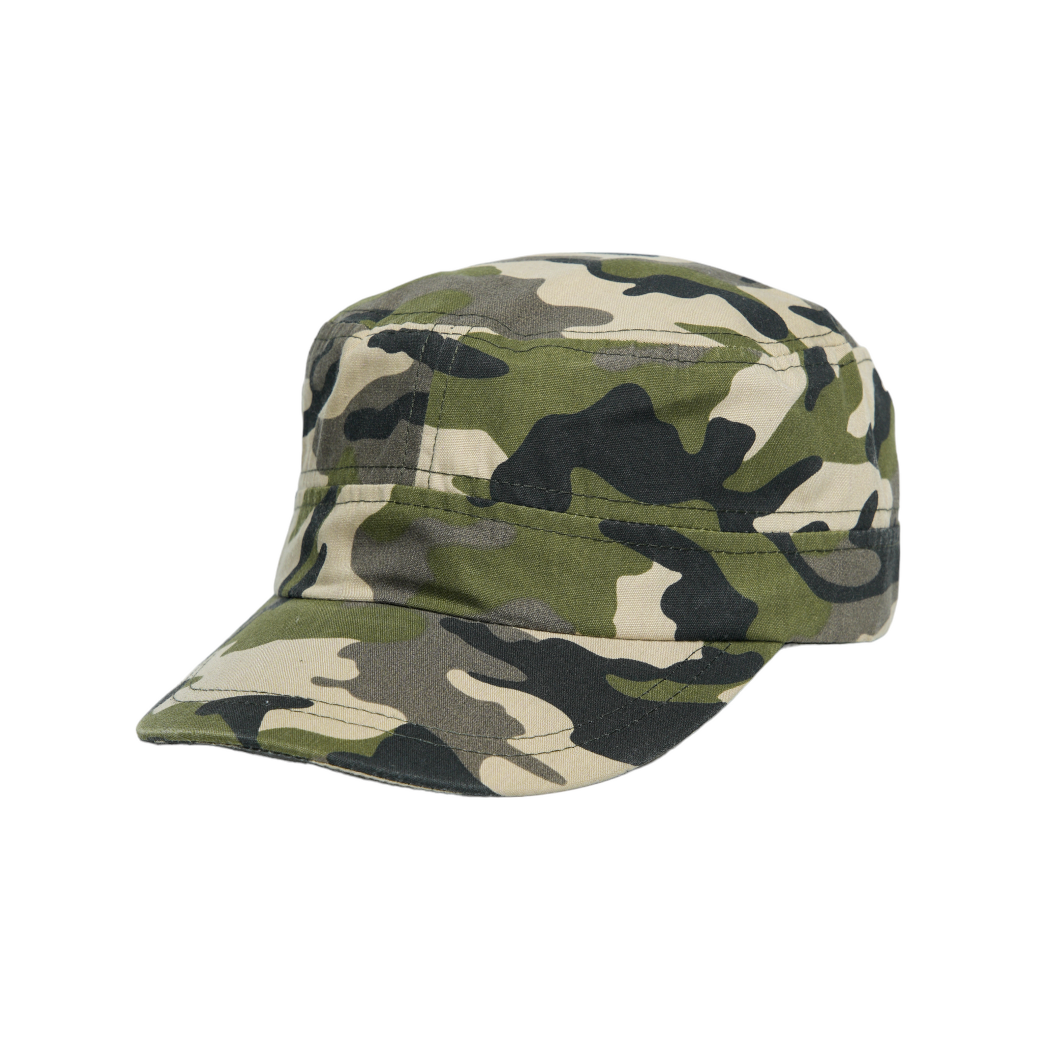 Chokore Camouflage Flat Top Cap (Green)
