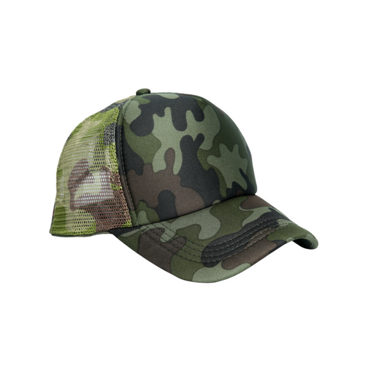 Chokore Camouflage Breathable Mesh Cap (Green)