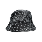 Chokore Chokore Paisley Print Reversible Bucket Hat (Black) 