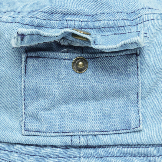 Chokore Denim Pocket-style Bucket Hat (Light Blue)