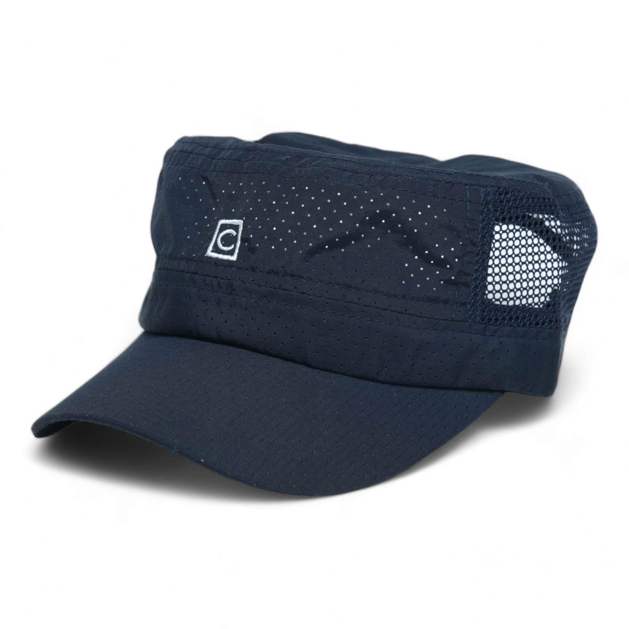 Chokore Breathable Mesh Flat Top Cap (Navy Blue)