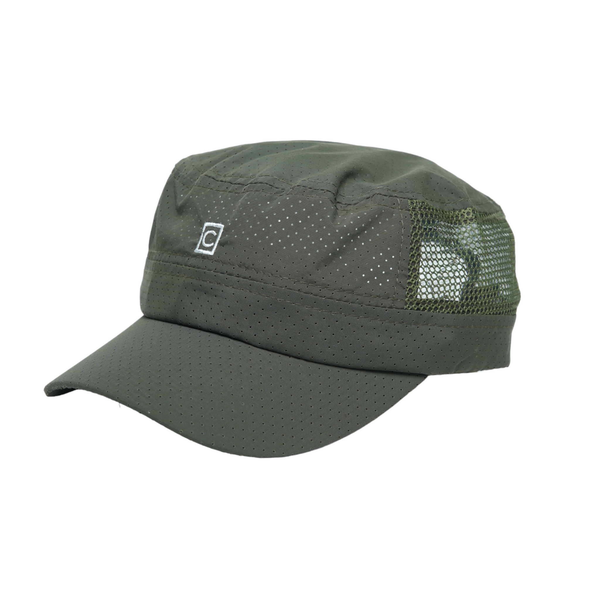 Chokore Breathable Mesh Flat Top Cap (Army Green)