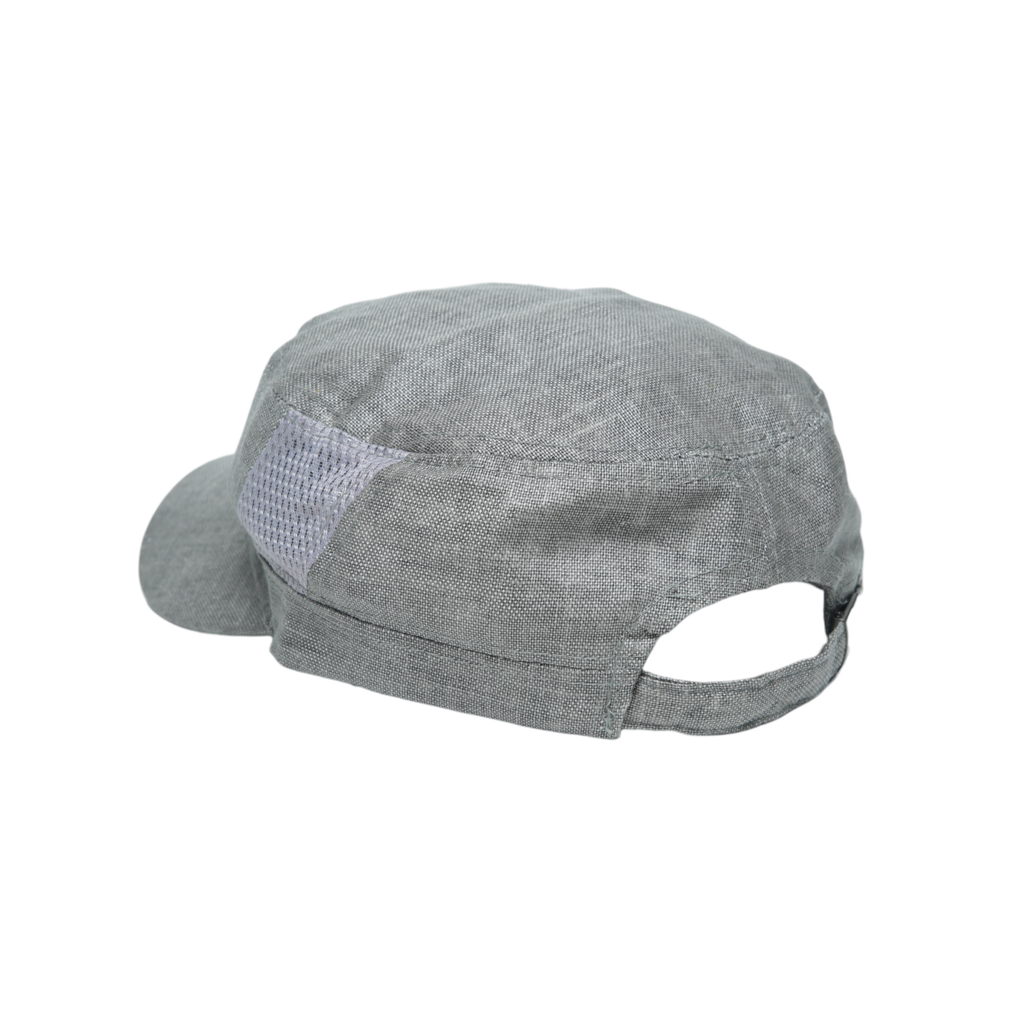 Chokore Linen Mesh Flat Top Cap (Gray)