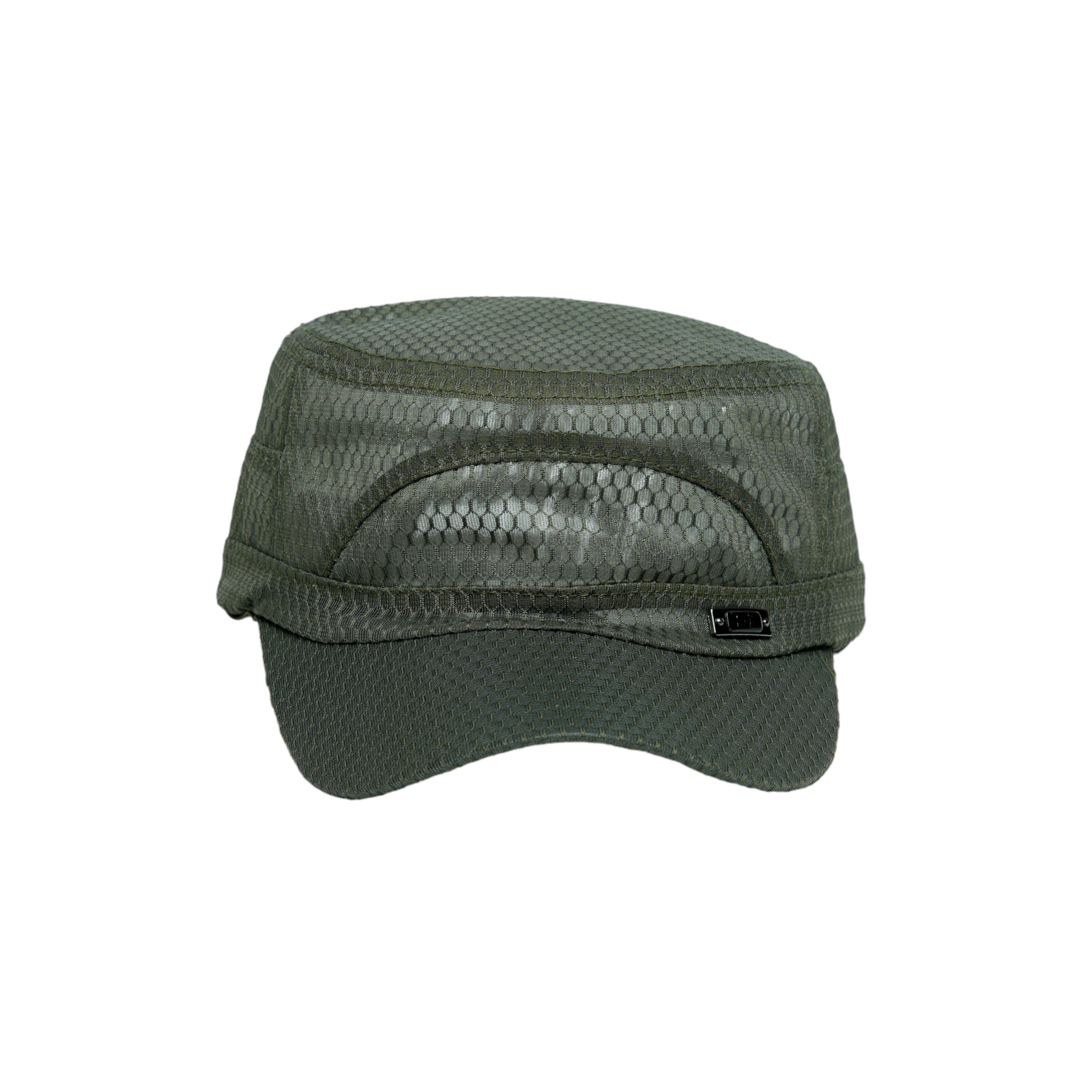 Chokore Summer Flat Top Cap in Mesh Fabric (Army Green)