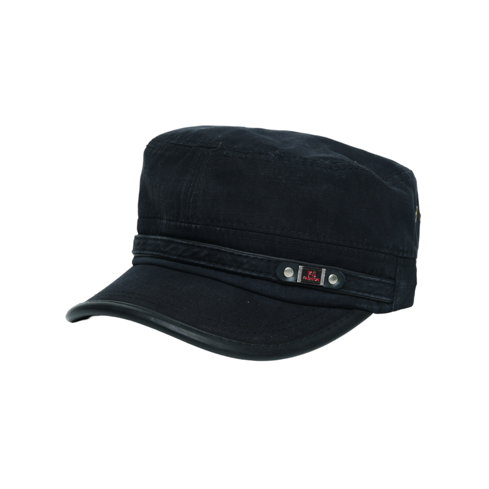 Chokore Retro Washed Flat Top Cap (Black)