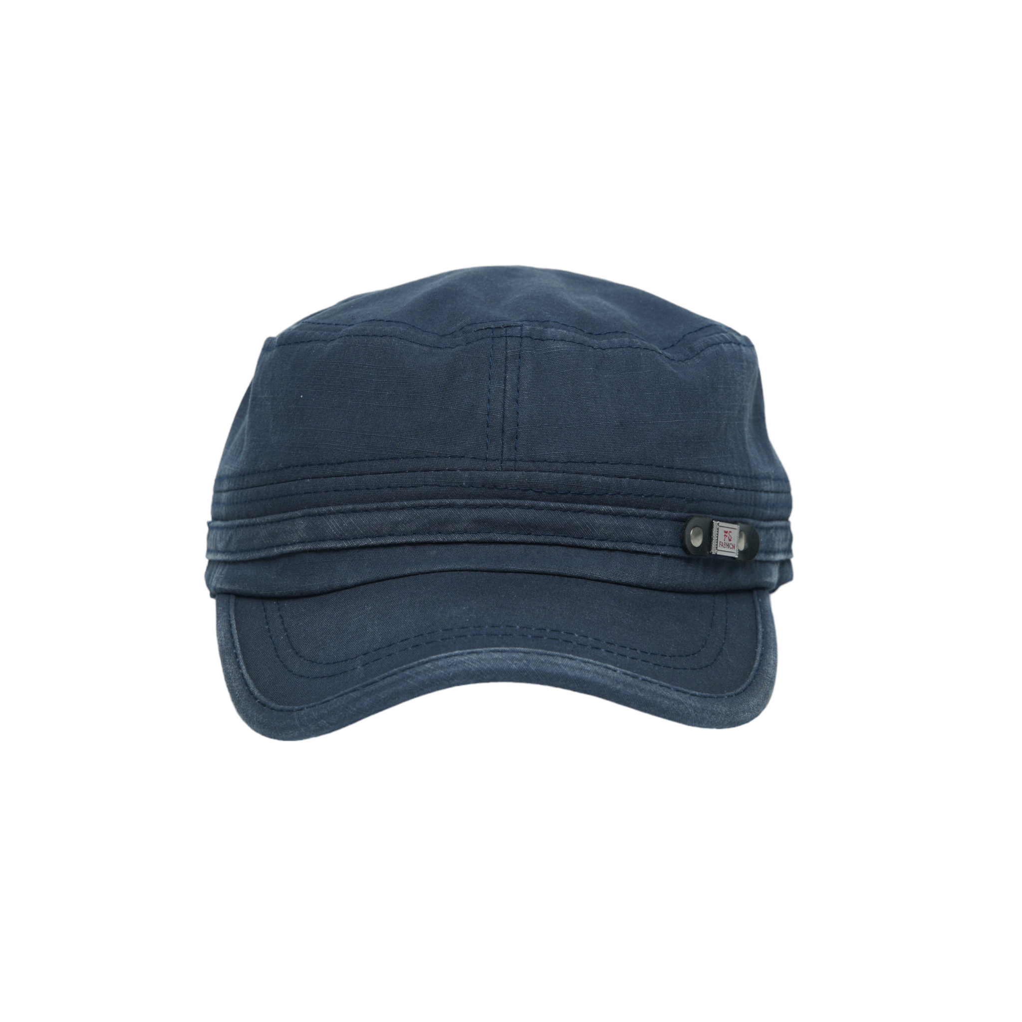 Chokore Classic Flat Top Cap with Curved Brim (Blue)