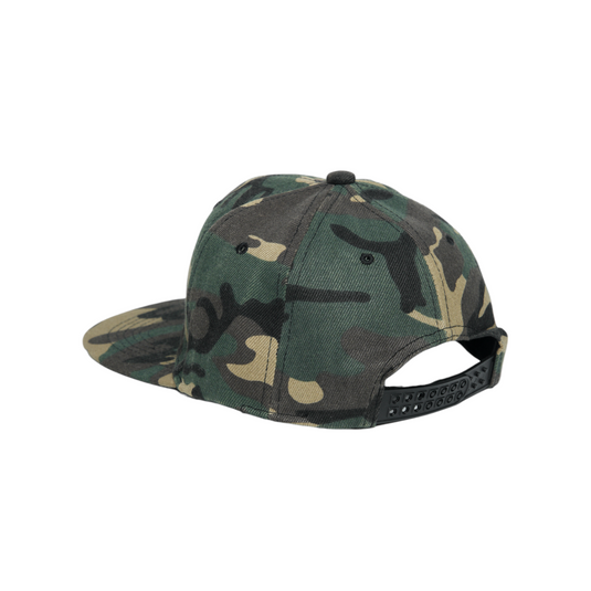 Chokore Camouflage Flat Brim Baseball Cap (Army Green)