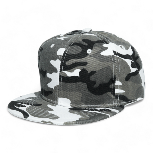 Chokore Camouflage Flat Brim Baseball Cap (Gray)