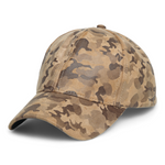 Chokore  Chokore Suede Camouflage Curved Brim Baseball Cap (Light Brown)