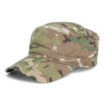 Chokore Chokore Linen Mesh Flat Top Cap (Gray) Chokore Camouflage Flat Top Cap (Army Green)
