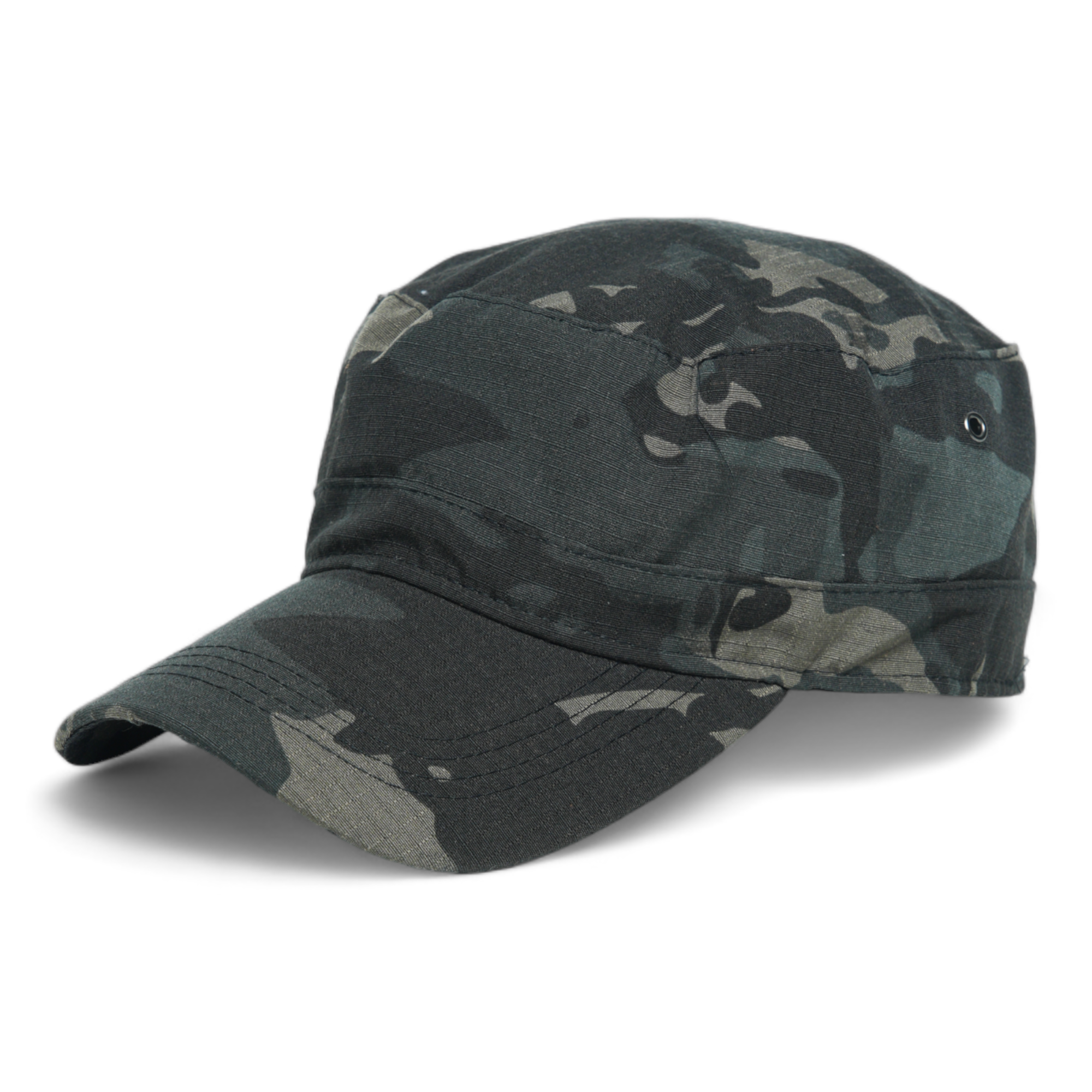 Chokore Camouflage Flat Top Cap (Black)