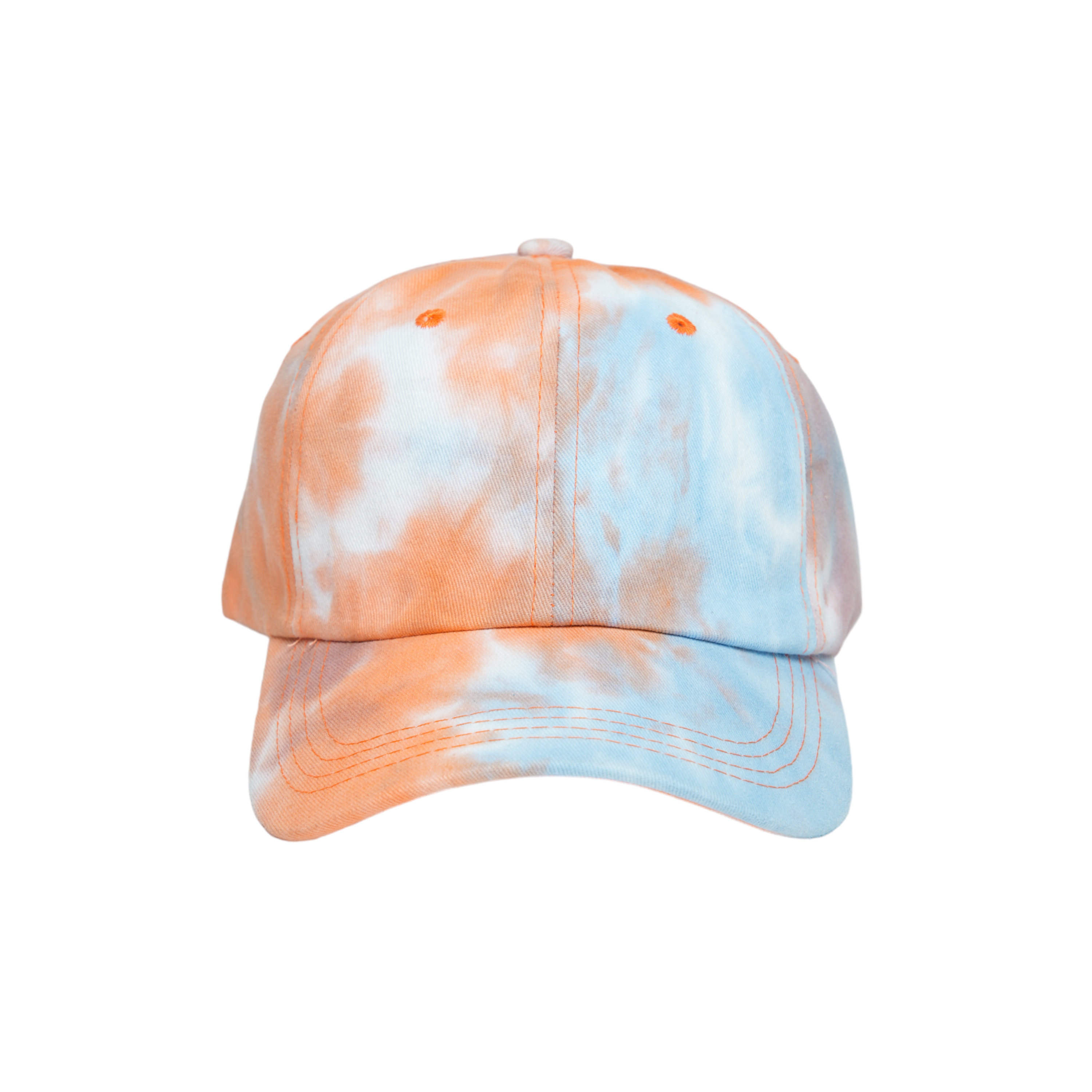 chokore Chokore Pastel Tie-Dye Cotton Baseball Cap (Orange)