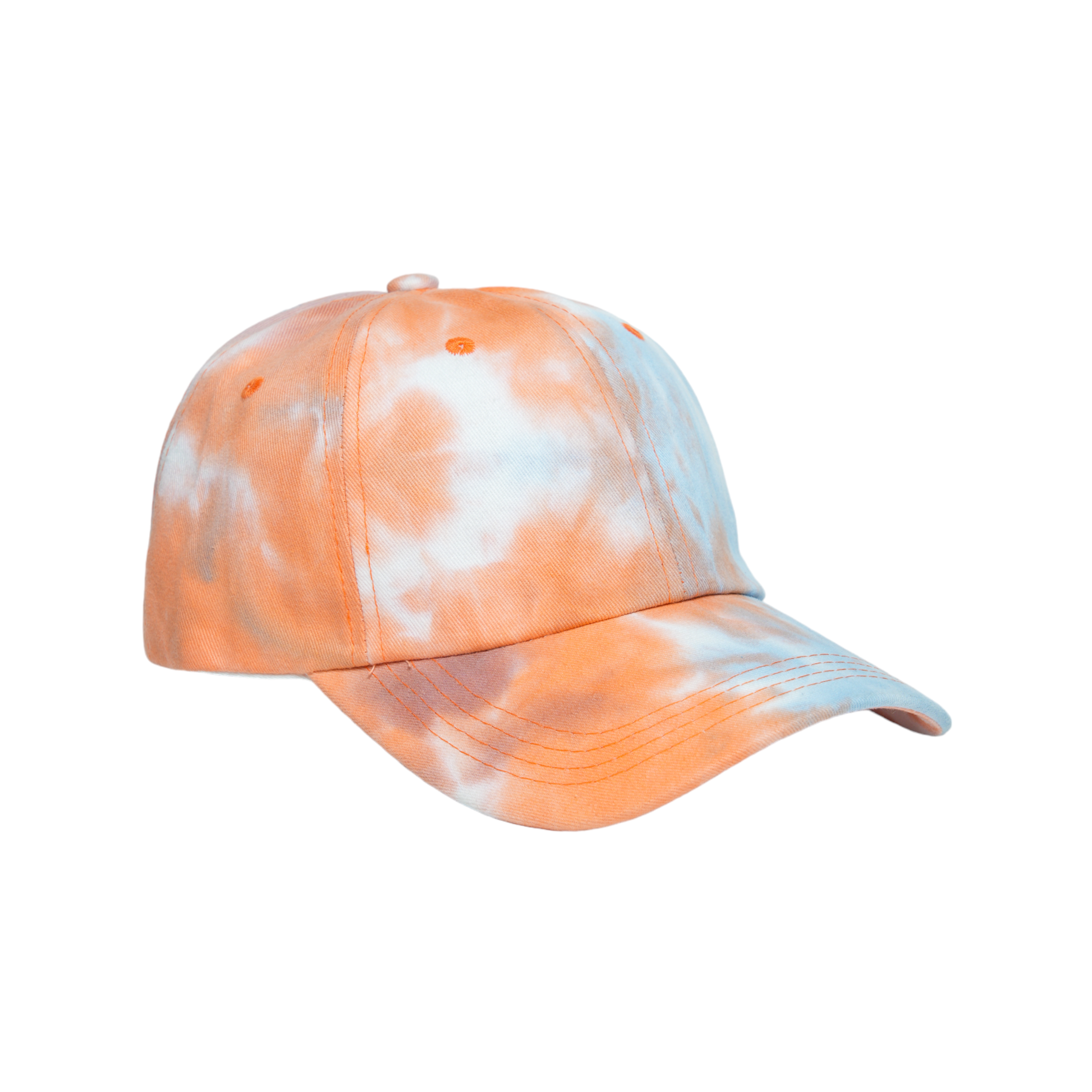 chokore Chokore Pastel Tie-Dye Cotton Baseball Cap (Orange)