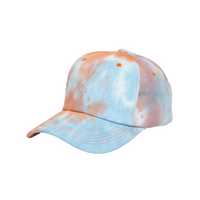 Chokore Chokore Pastel Tie-Dye Cotton Baseball Cap (Orange)