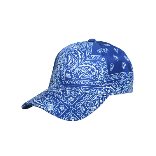 Chokore Chokore Paisley Print Baseball Cap (Navy Blue) 