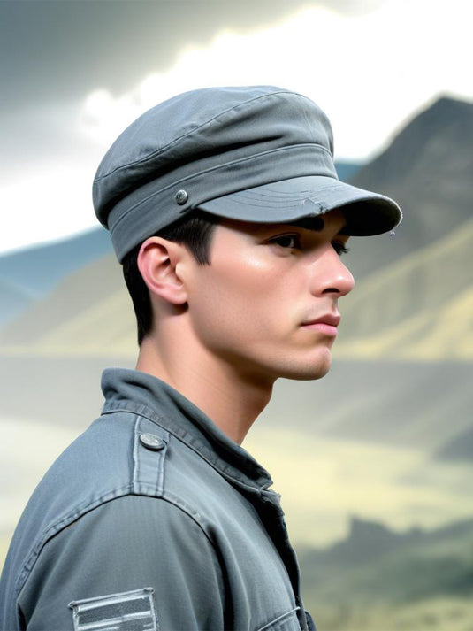 Chokore Faded Cotton Flat Top Cap (Gray)