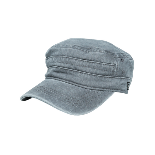 Chokore Faded Cotton Flat Top Cap (Gray)