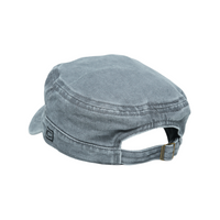 Chokore Chokore Faded Cotton Flat Top Cap (Gray)