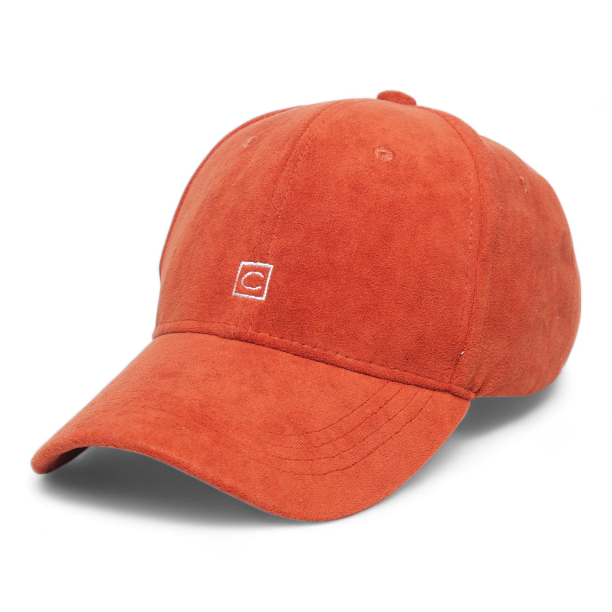 Chokore Structured Suede Baseball Cap (Orange)