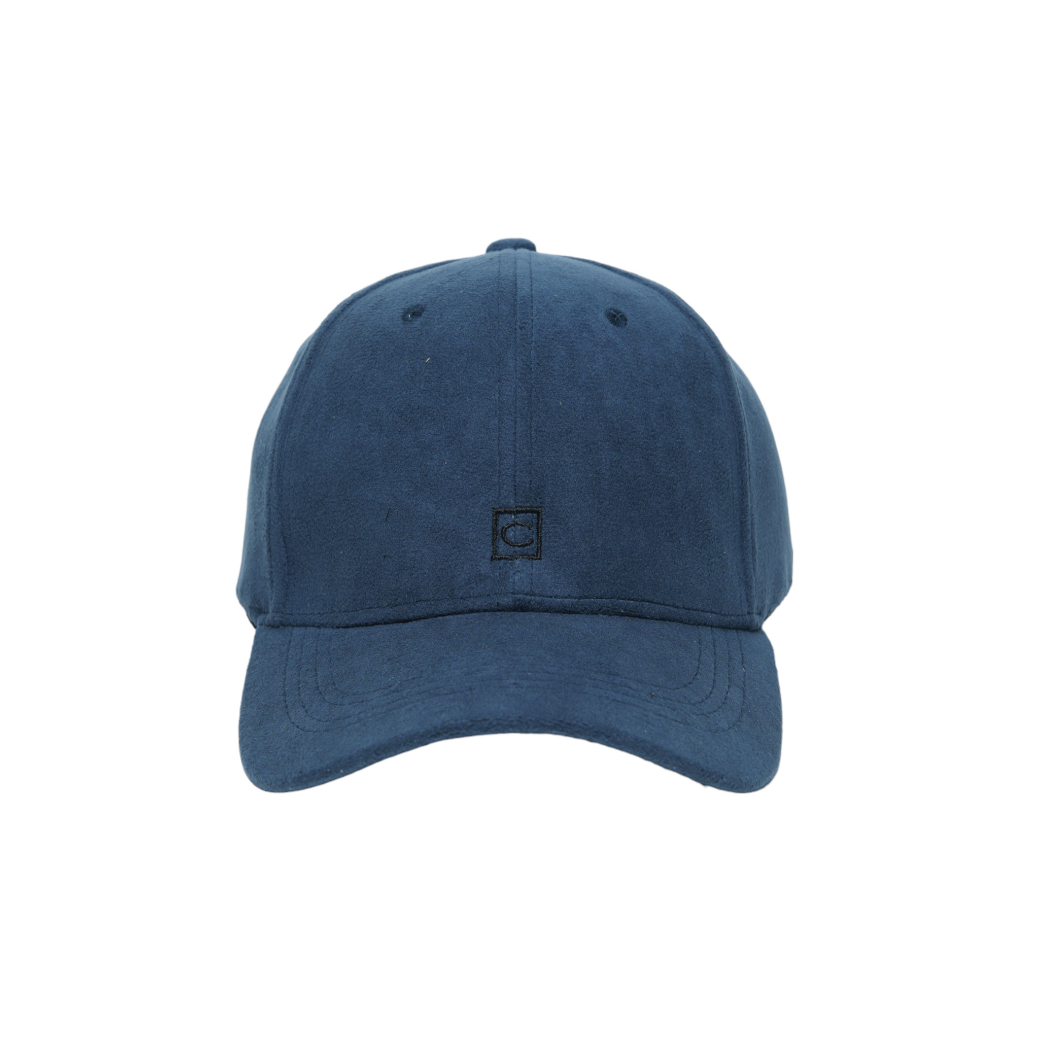 Chokore Structured Suede Baseball Cap (Navy Blue)