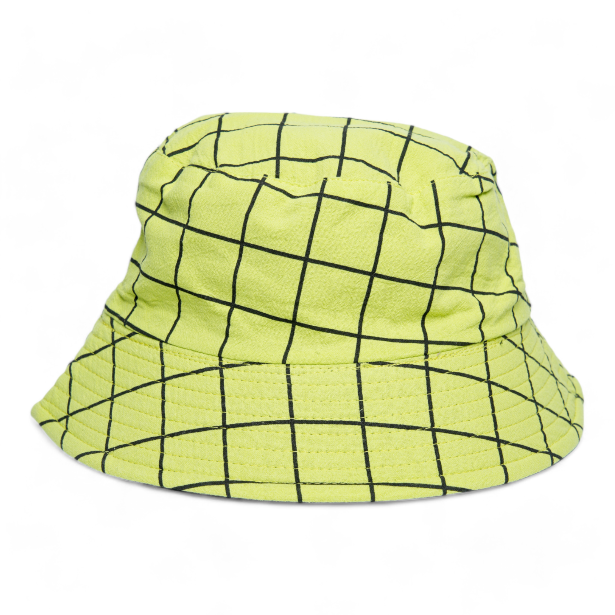 Chokore Reversible Plaid Bucket Hat (Green)