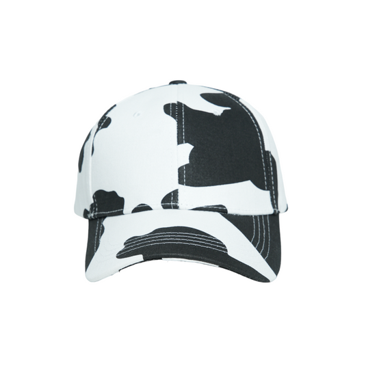 Chokore Cow Print Baseball Cap (White)