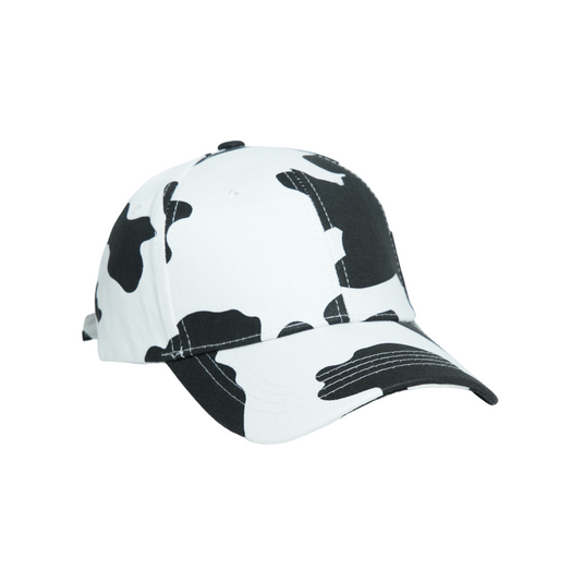 Chokore Cow Print Baseball Cap (White)