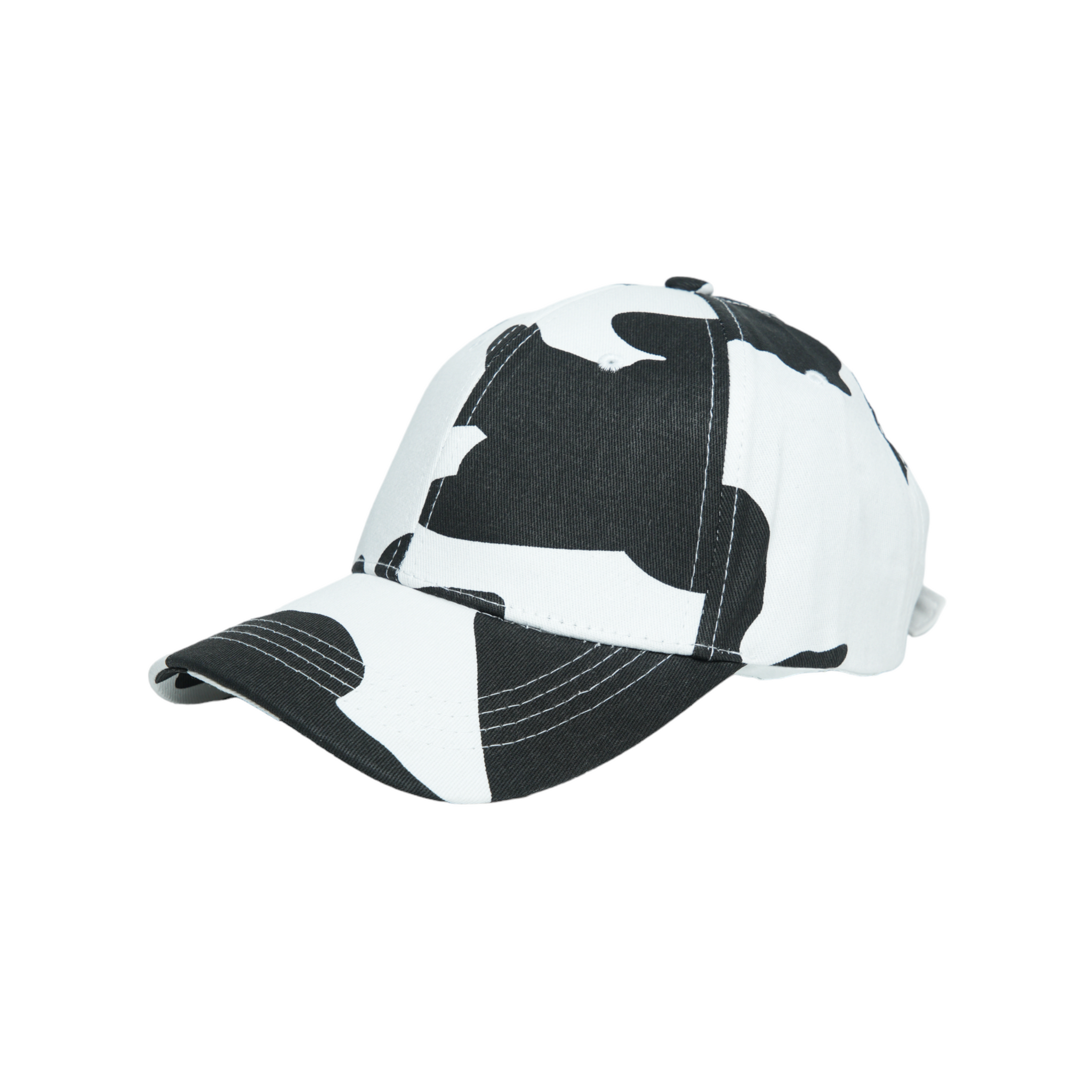 Chokore Cow Print Baseball Cap (White)