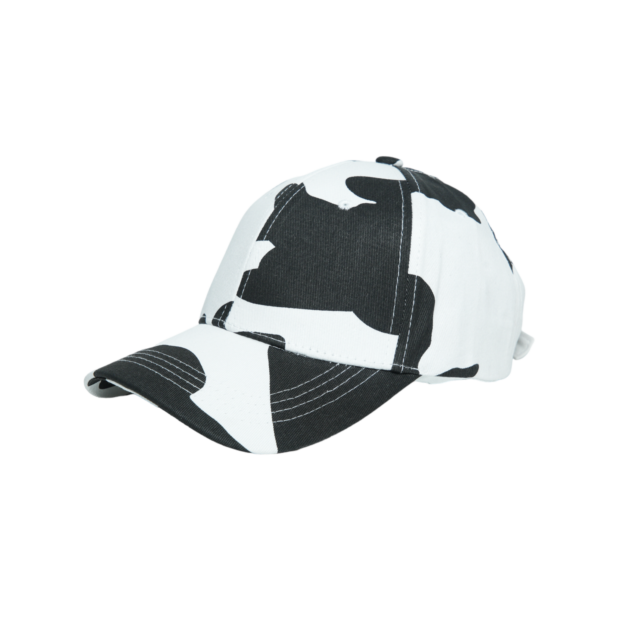 Chokore Cow Print Baseball Cap White