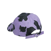 Chokore Chokore Cow Print Baseball Cap (Purple)