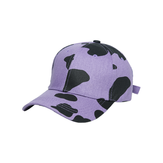 Chokore Chokore Cow Print Baseball Cap (Purple) 
