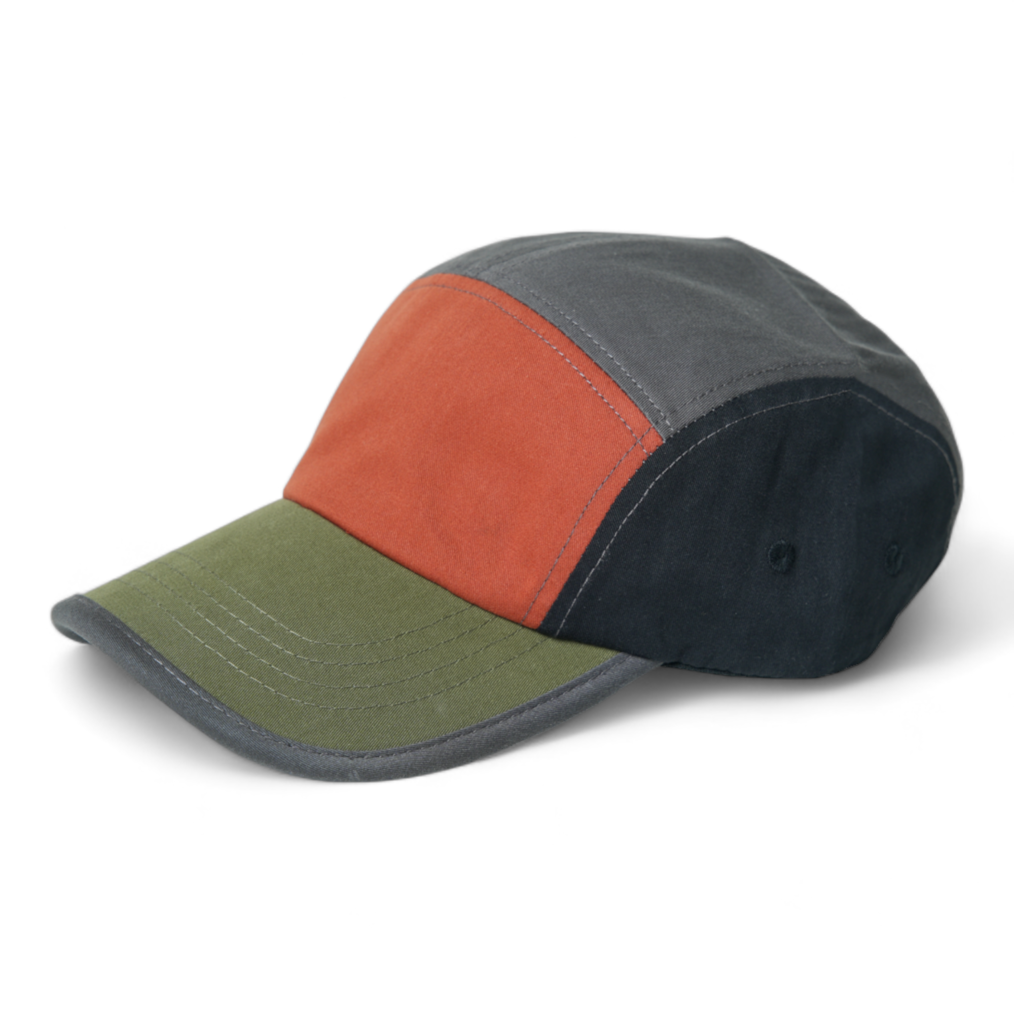 Chokore Colorblock Retro Sports Cap( Green, Black, & Orange)