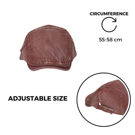 Chokore Classic Denim Ivy Cap (Brick Red)