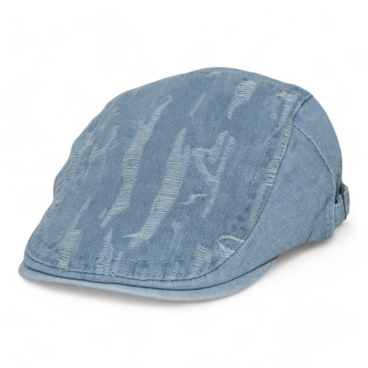 Chokore Classic Ripped Denim Ivy Cap (Light Blue)