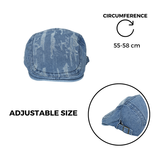 Chokore Classic Ripped Denim Ivy Cap (Blue)
