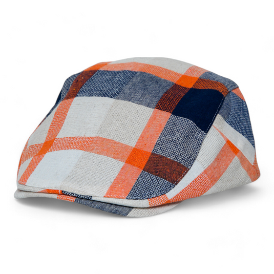 Chokore Classic Plaid Ivy Cap (Orange)