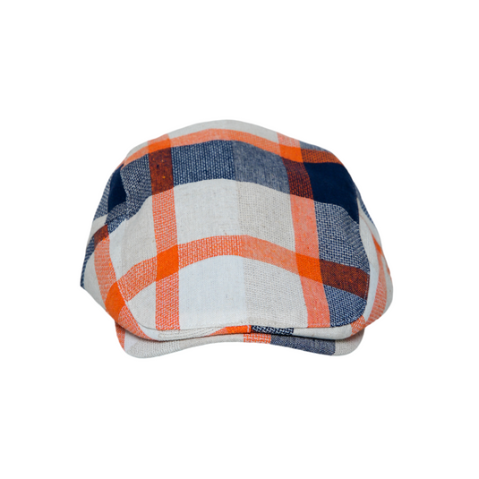 Chokore Classic Plaid Ivy Cap (Orange)