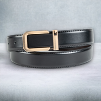 Chokore Chokore Formal Buckle Genuine Leather Belt (Black)