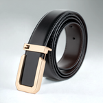 Chokore Chokore Crocodile Pattern Leather Belt (Black & Silver) Chokore Formal Buckle Genuine Leather Belt (Black)