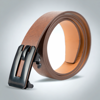 Chokore Chokore Rubber Stopper Genuine Leather Belt (Brown)