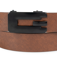 Chokore Chokore Rubber Stopper Genuine Leather Belt (Brown)