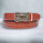 Chokore  Chokore Alligator Buckle Pure Leather Belt (Brown)