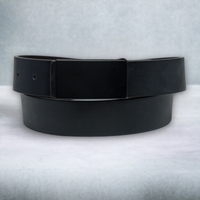 Chokore Chokore Formal Pure Leather Belt with Plate Buckle (Black)